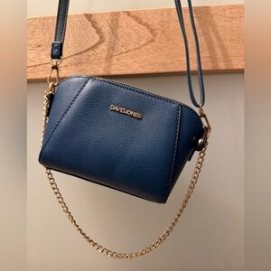 David Jones Blue Crossbody Bag